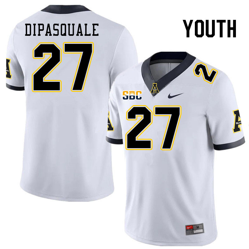 Youth #27 Michael Dipasquale Appalachian State Mountaineers College Football Jerseys Stitched Sale-W - Click Image to Close